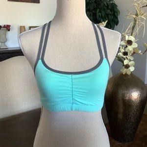🔥Teal/Dark gray Sports Bra